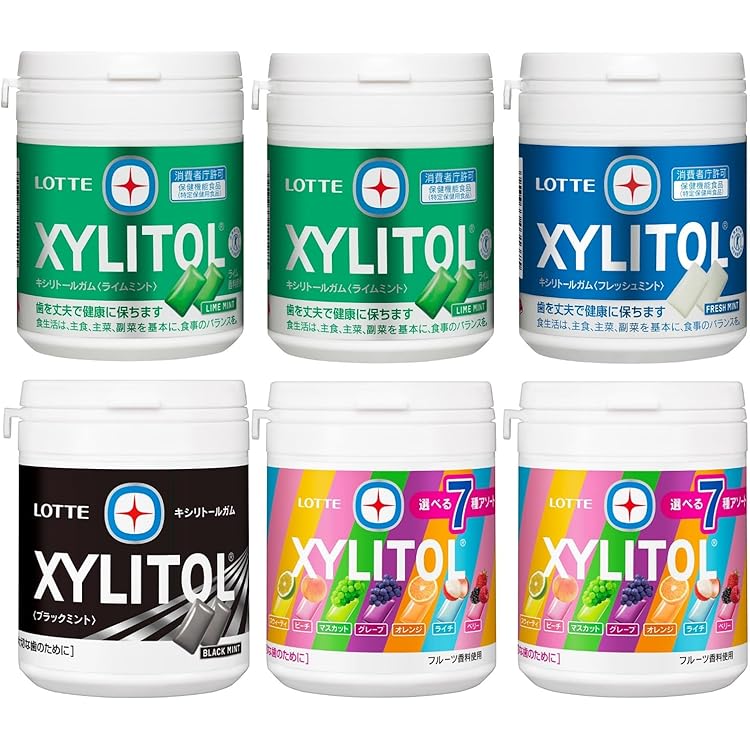 Amazon | 【2024公式】ロッテ キシリトールボトルガムアソートセット 4